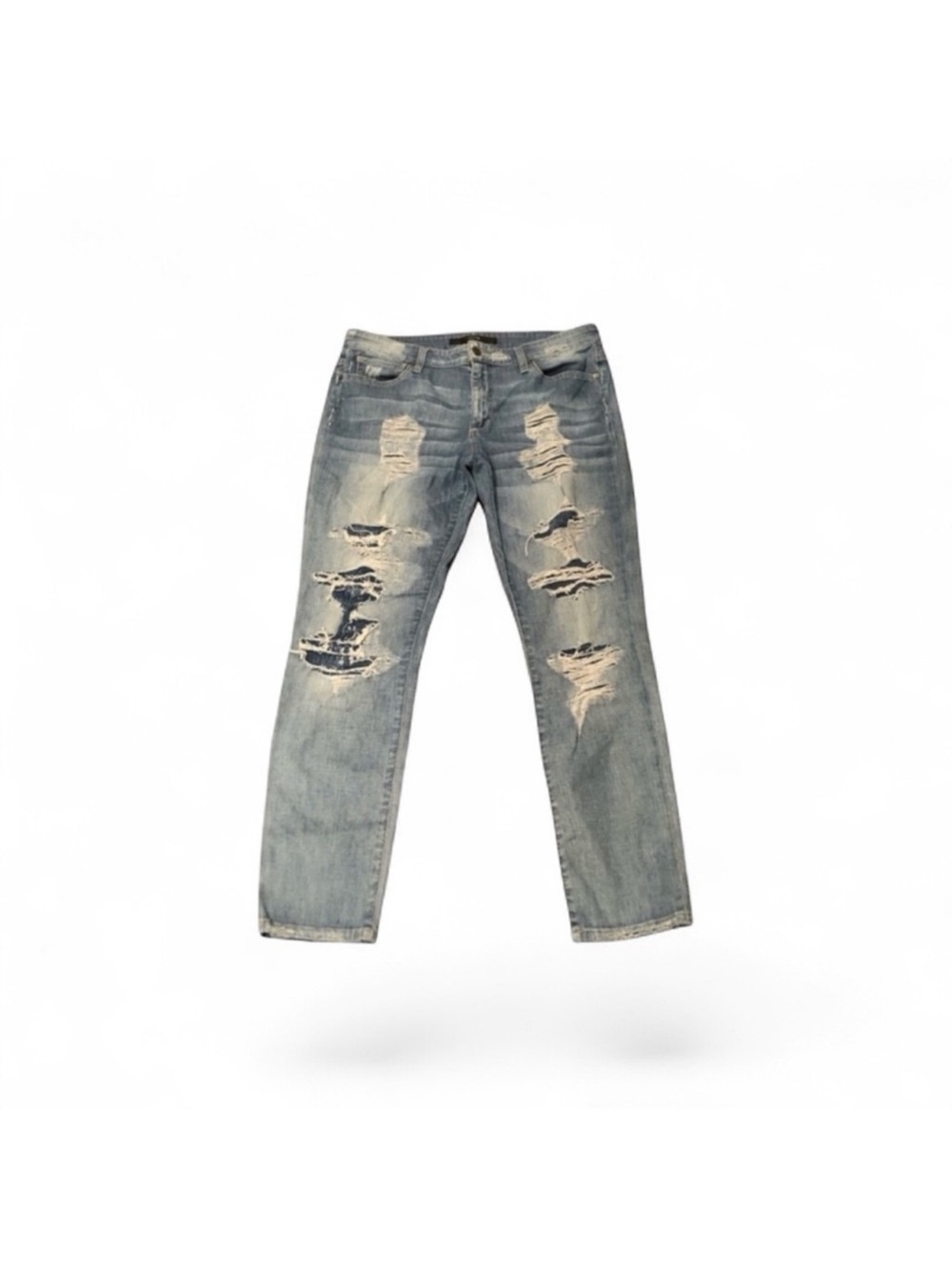 Joe’s Jeans distressed light wash bohemian cotton blend denim blue jeans size 30